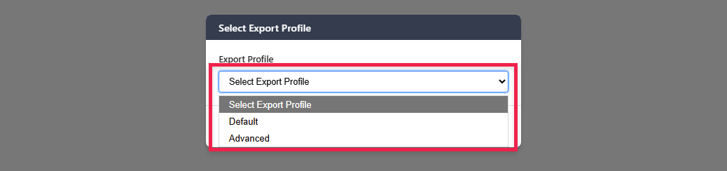 profile selection